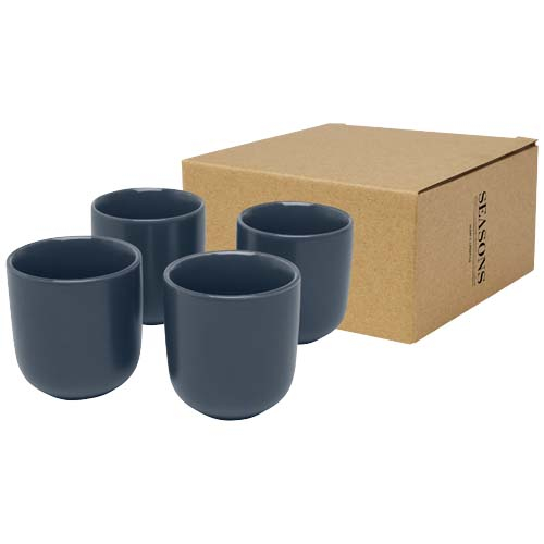 4 Tasses expresso promotionnelles 90 ml Male Hale Blue
